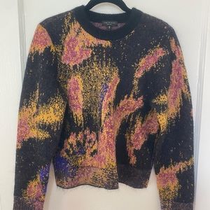 Rag & Bone Abstract Metallic Sweater